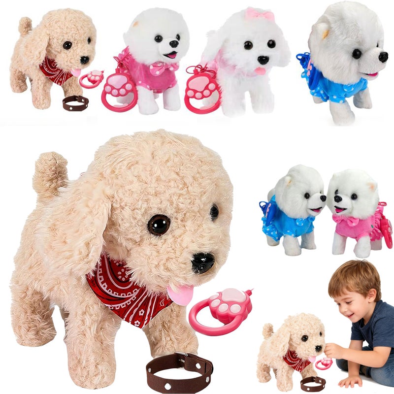 2026 Upgrade Hopping Dog Realistic Robot Puppy,Interactive Electronic Plush Puppy Toy with Realistic Touch Sensing,Voice Mimic,Lifelike Sounds,Tongue & Licking Motion,Christmas Toy Gift for Girls Boys - Image 1